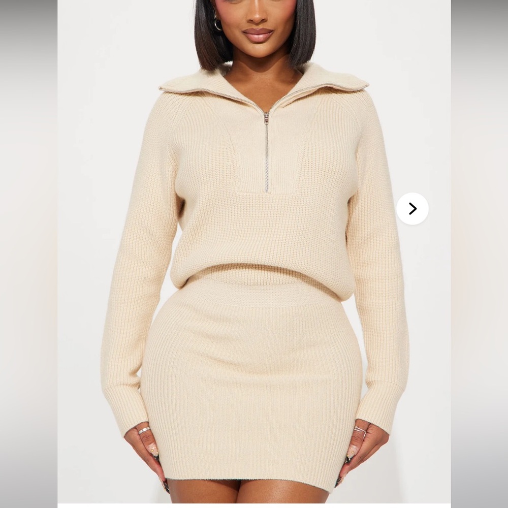 EUC cream sweater dress